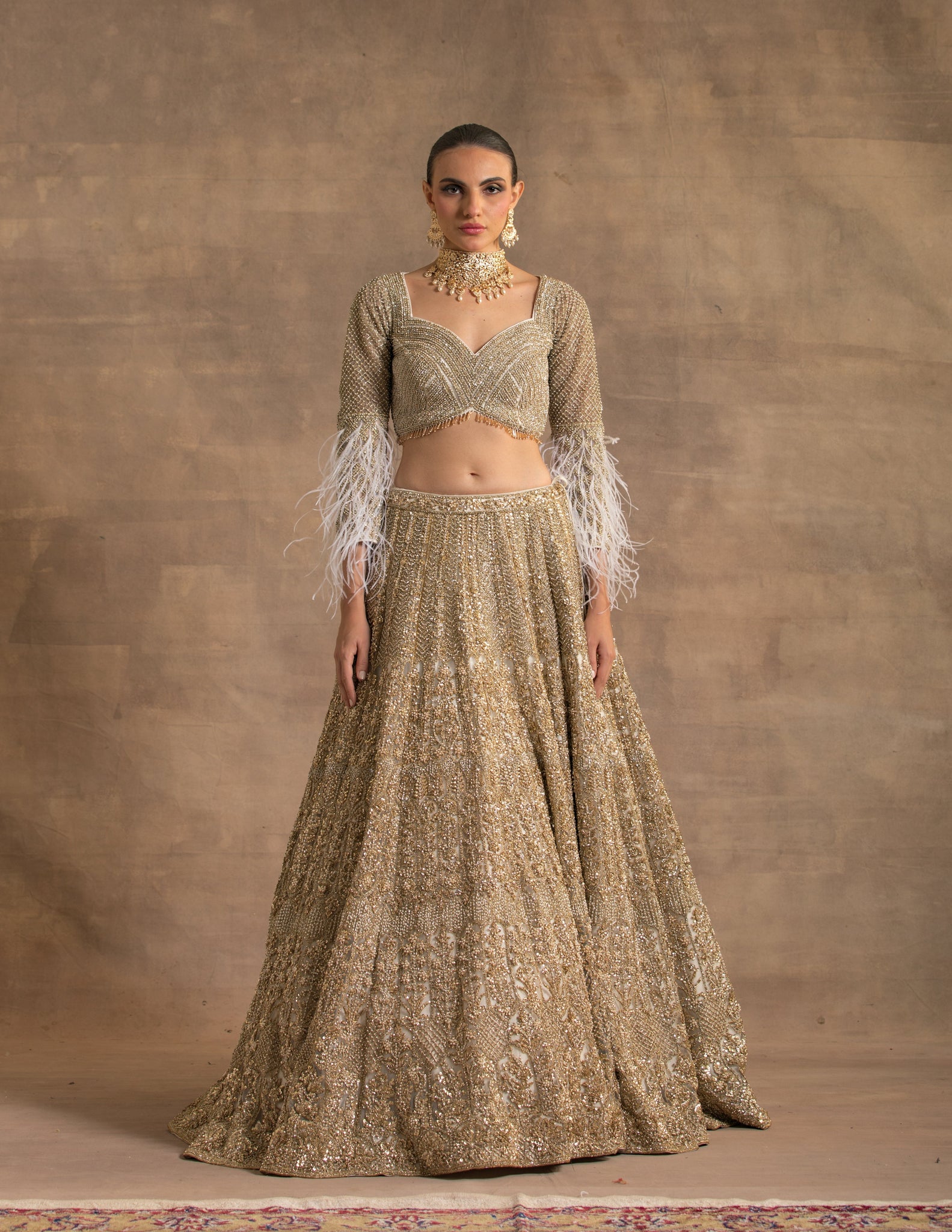 Presenting the Miraya lehenga - stardust & all things magical. Dipped in  hues of molten golds and dreamy ivories, this collection is, an… | Instagram