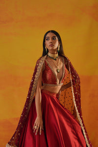 Maroon Lehenga Choli Set