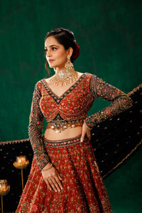 Rust Lehenga Choli Set