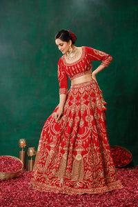 Royal Red Lehenga Choli Set