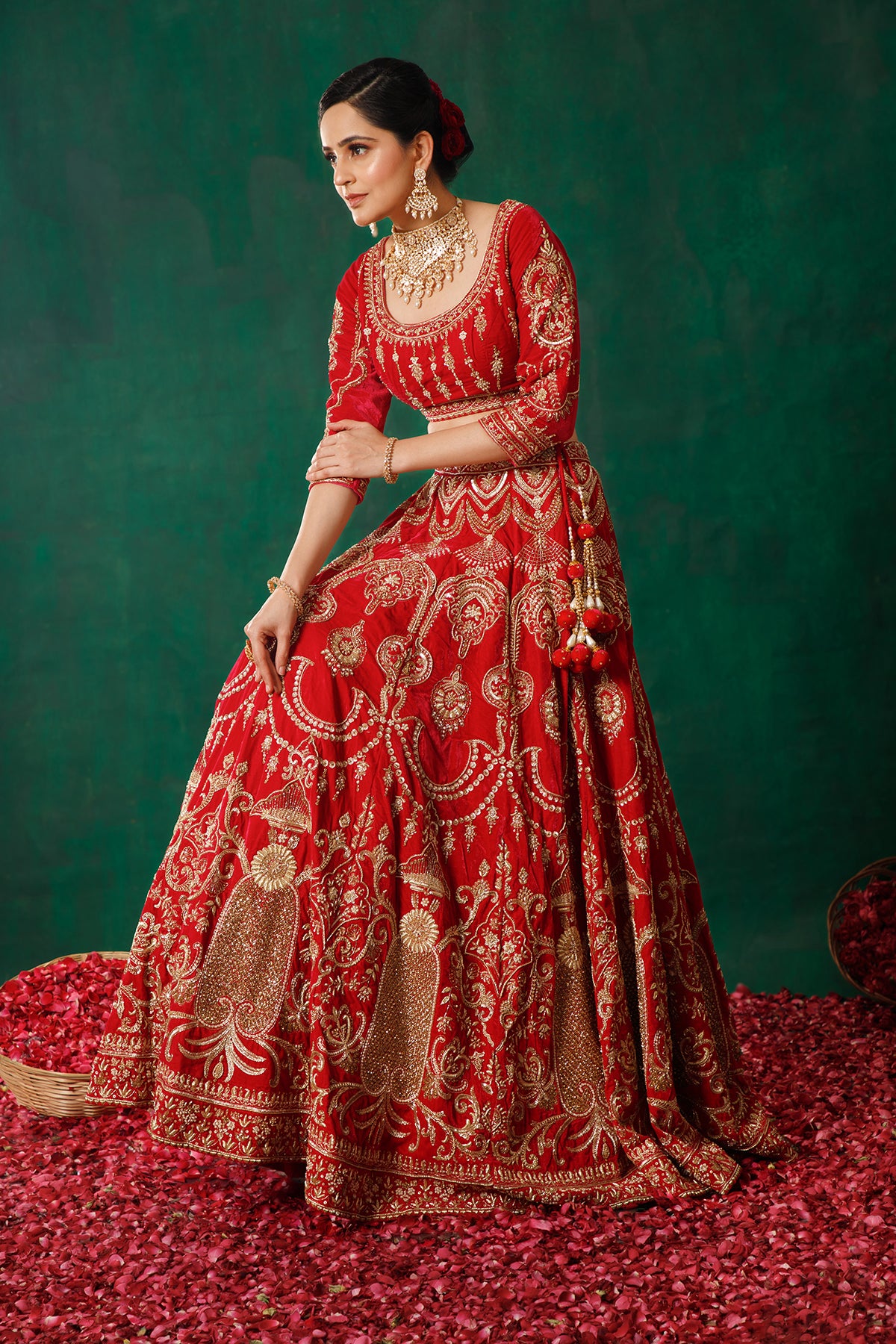 Royal Red Lehenga Choli Set