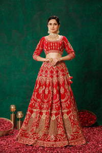 Royal Red Lehenga Choli Set