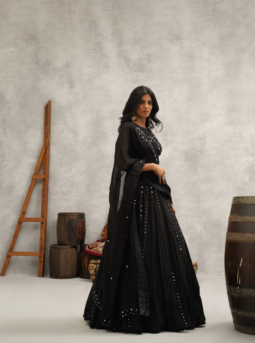 Black Mirror Lehenga Choli